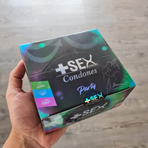 Preservativos Condones +Sex Power Party Caja x 36 Unidades