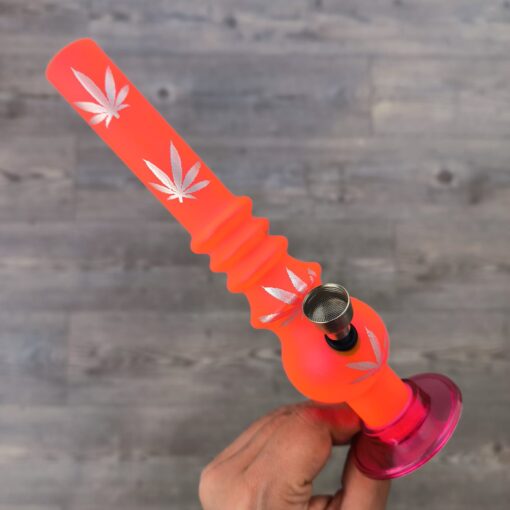 Pipa bong estampada agua vapor acrílica mate neón - Imagen 3