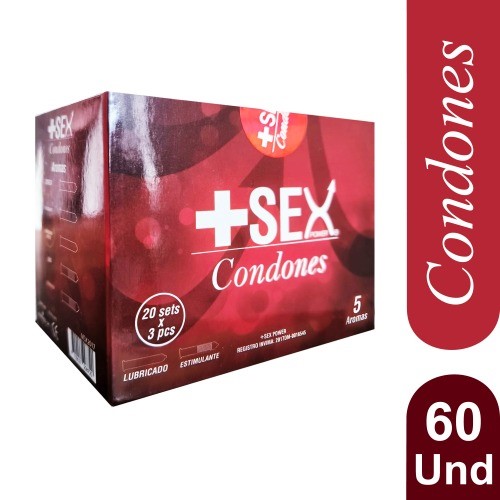 Sexfullvideos - Preservativos y Condones Mas Sex Power Caja x 60 unidades